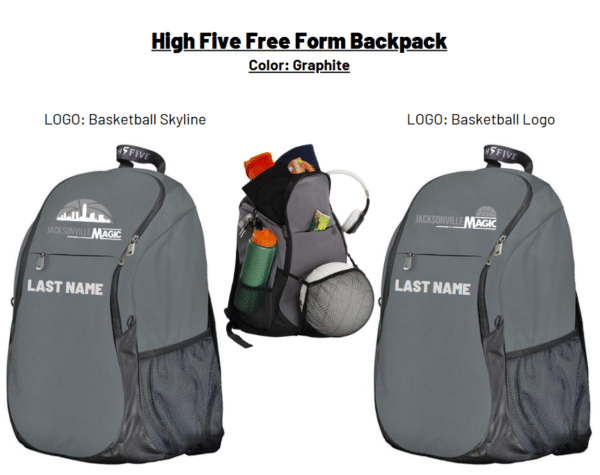 High Five Free Form Backpack Jacksonville Magic
