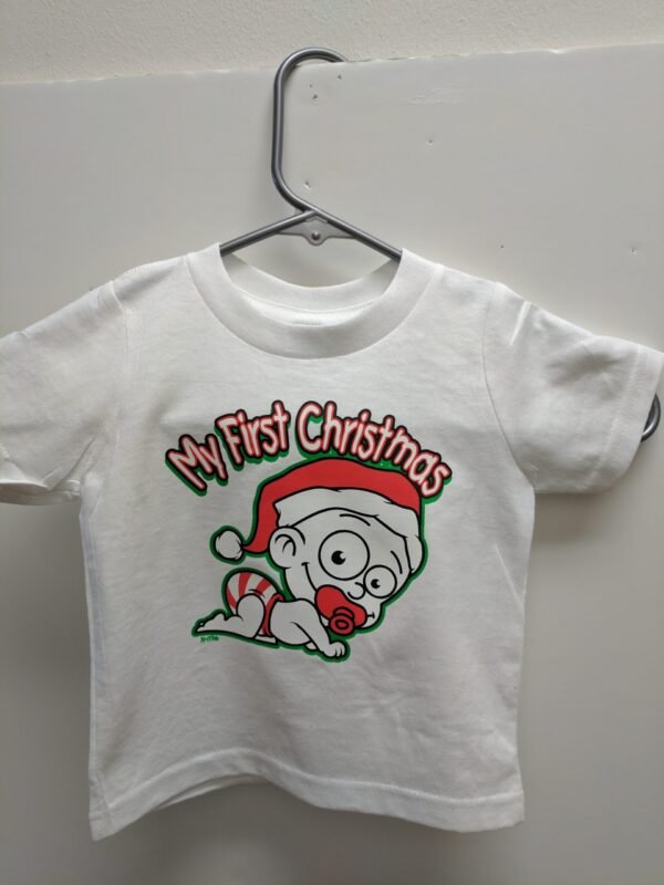 Baby first Christmas tee shirt