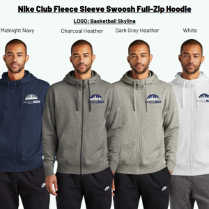 Nike Club Fleece Sleeve Swoosh Full-Zip Hoodie Jacksonville Magic