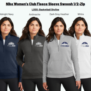 Nike Women's Club Fleece Sleeve Swoosh 1/2-Zip Jacksonville Magic