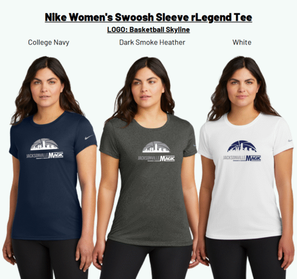 Nike Women's Swoosh Sleeve rLegend Tee Jacksonville Magic