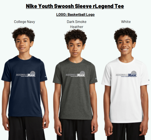 Nike Youth Swoosh Sleeve rLegend Tee Jacksonville Magic - Image 2