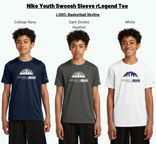 Nike Youth Swoosh Sleeve rLegend Tee Jacksonville Magic