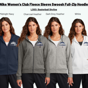 Nike Women's Club Fleece Sleeve Swoosh Full-Zip Hoodie Jacksonville Magic