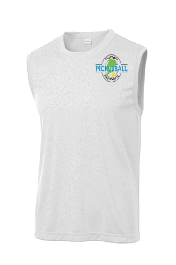 DEL WEBB MENS ST352 SLEEVELESS COMPETITOR TEE LOGO FRONT AND BACK - Image 2