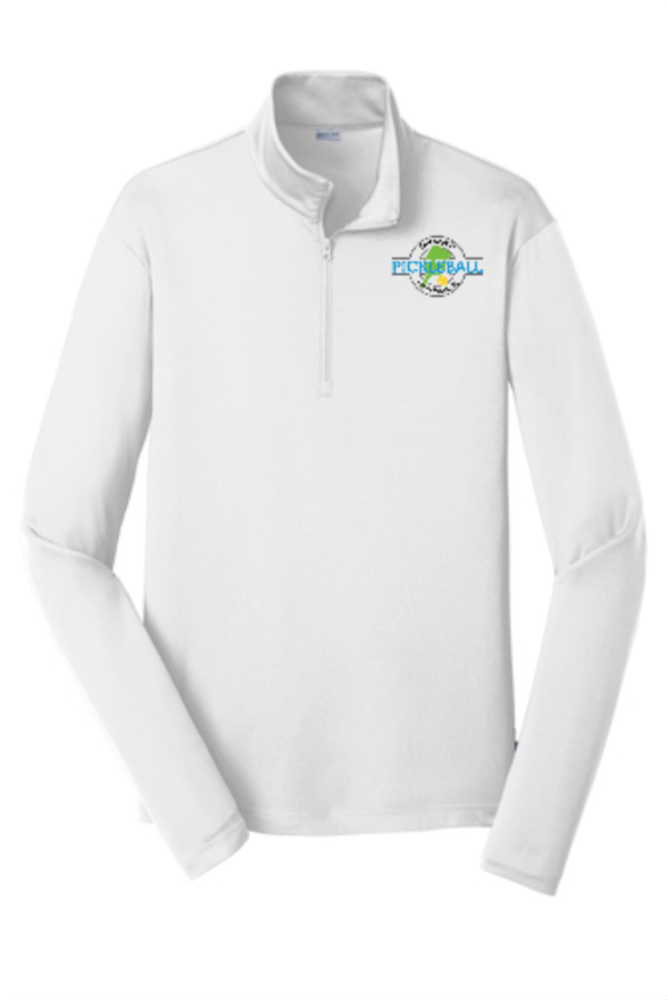 DEL WEBB MENS ST357 LONG SLEEVE PULLOVER 1/4 ZIPPER LOGO EMBROIDERED LEFT CHEST