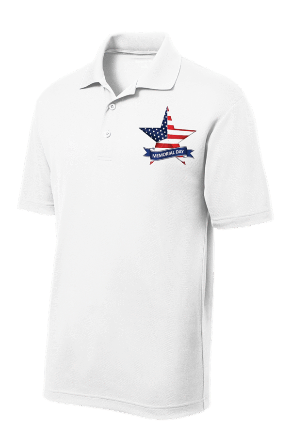 Flag Star Memorial Day Polo