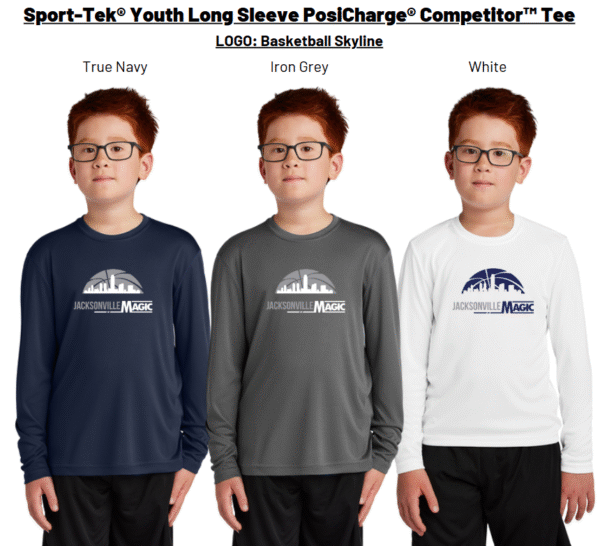 Sport-Tek® Youth Long Sleeve PosiCharge® Competitor™ Tee Jacksonville Magic