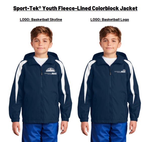Sport-Tek® Youth Fleece-Lined Colorblock Jacket Jacksonville Magic