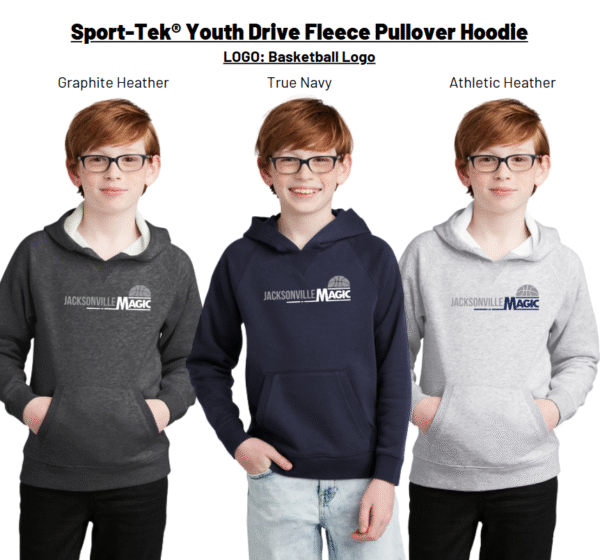 Sport-Tek® Youth Drive Fleece Pullover Hoodie Jacksonville Magic - Image 2